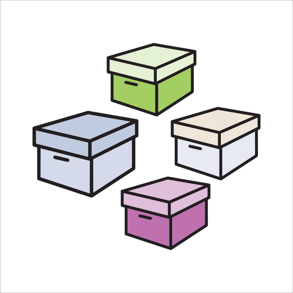 Stack of Christmas gift boxes vector