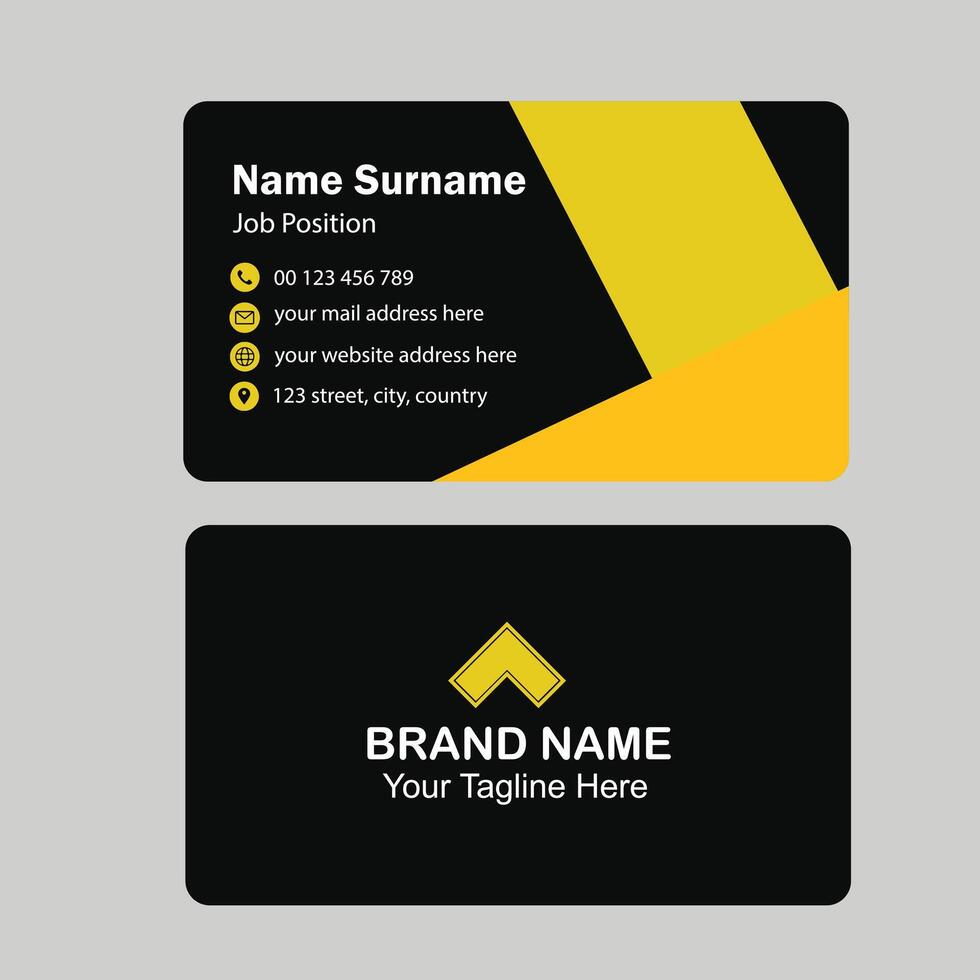 Stylish Professional Business Card Design vector
