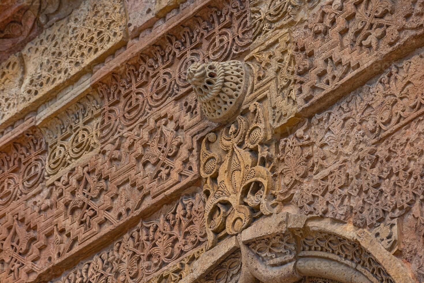 Carved stone decorations of the Great Mosque of Divrigi aka Divrigi Ulucamii photo