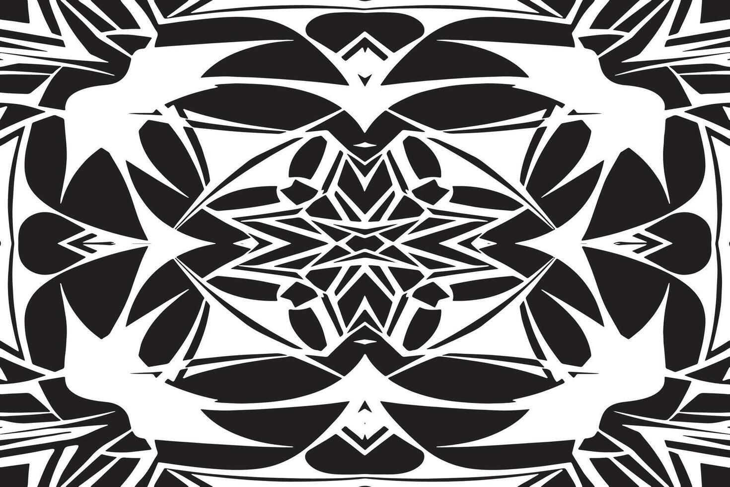 Bold Monochrome Black Art with Overlay Patterns vector