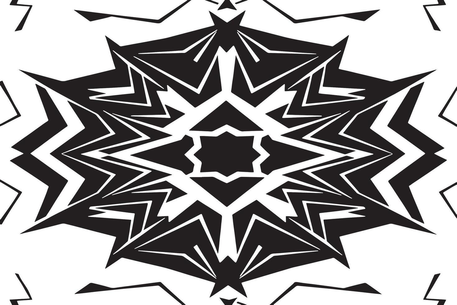 Abstract Monochrome Art with Black Texture Highlights vector
