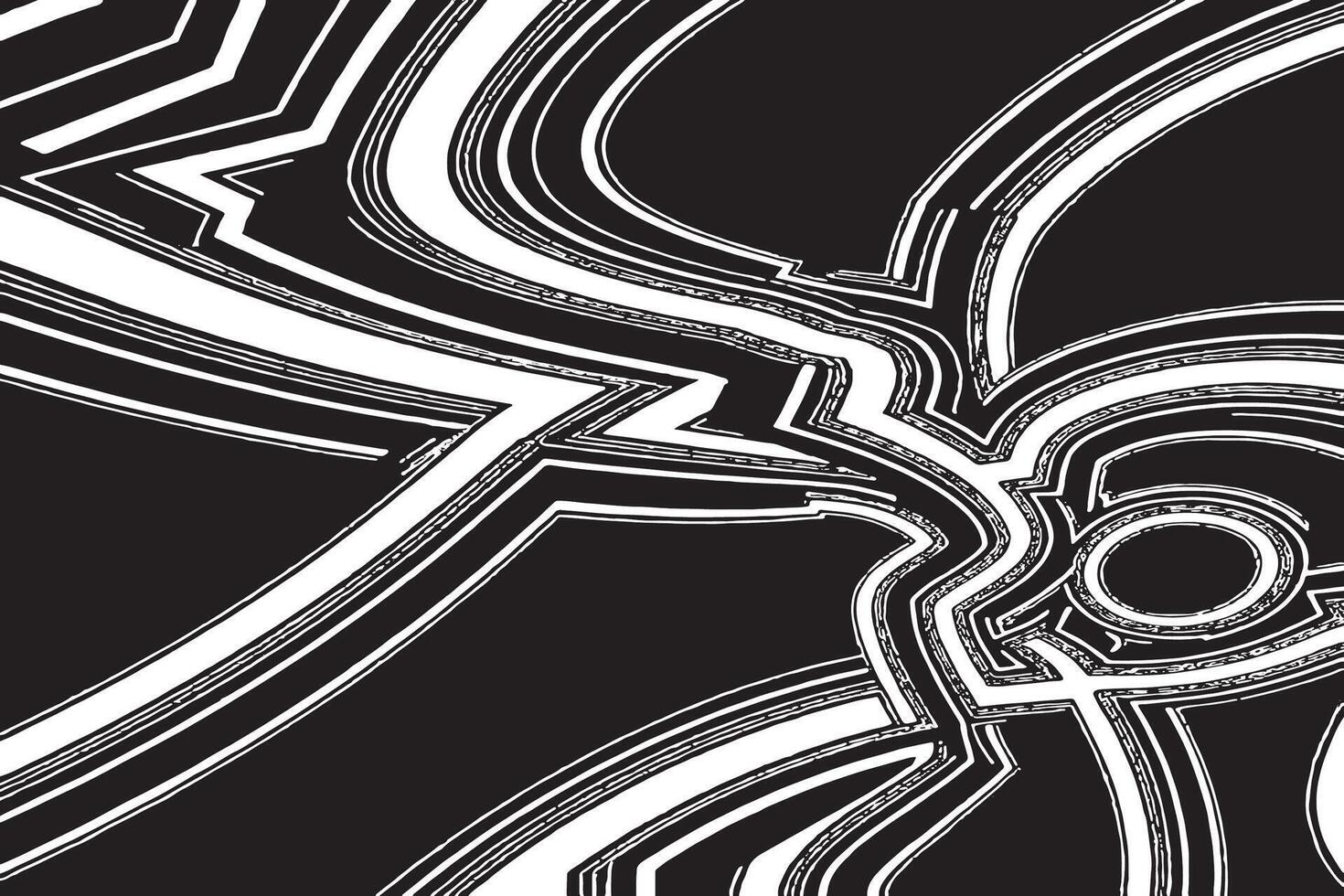 Intricate Black Patterns with Monochrome Design Overlay vector