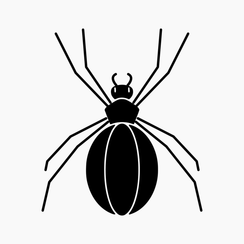Design Illustration graphic of spider solid icon. Suitable for anything related to animals vector