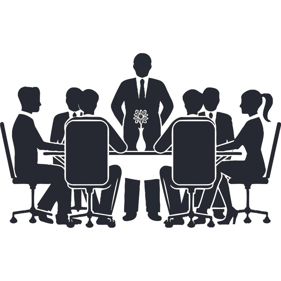 Business meeting illustration vector