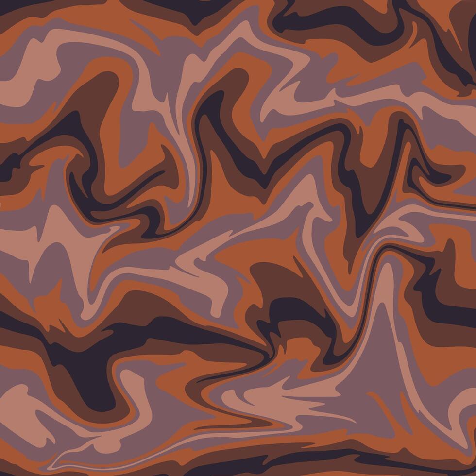 Illustration. Abstract wavy background in dark orange and white colors. vector