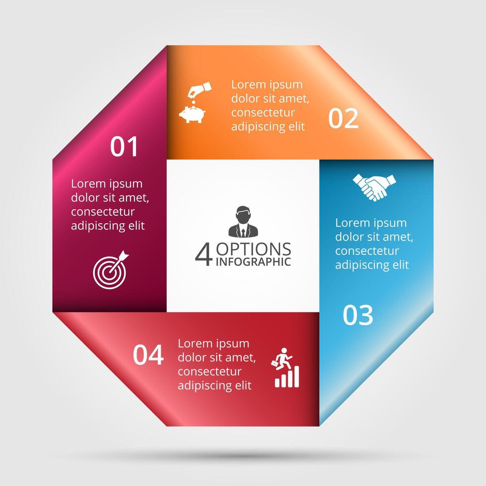 square element for infographic. vector