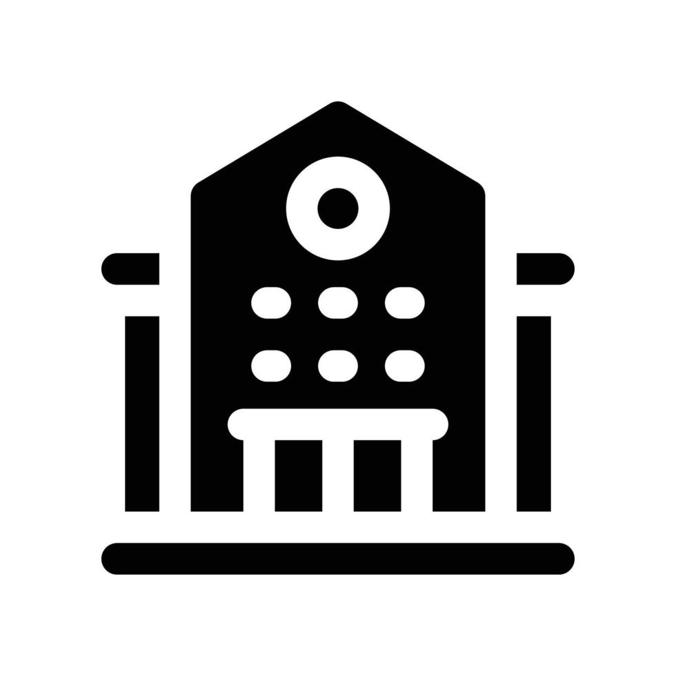 school icon. glyph icon for your website, mobile, presentation, and logo design. vector