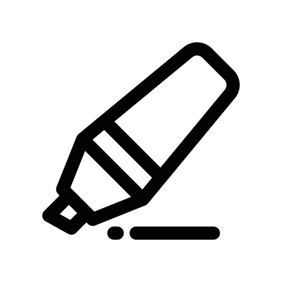 highlighter icon. line icon for your website, mobile, presentation, and logo design. vector