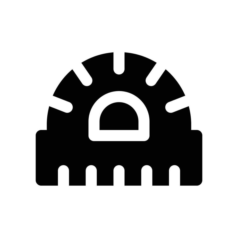 ruler icon. glyph icon for your website, mobile, presentation, and logo design. vector