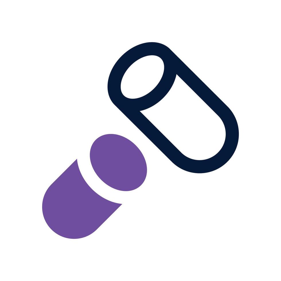 chalk icon. dual tone icon for your website, mobile, presentation, and logo design. vector