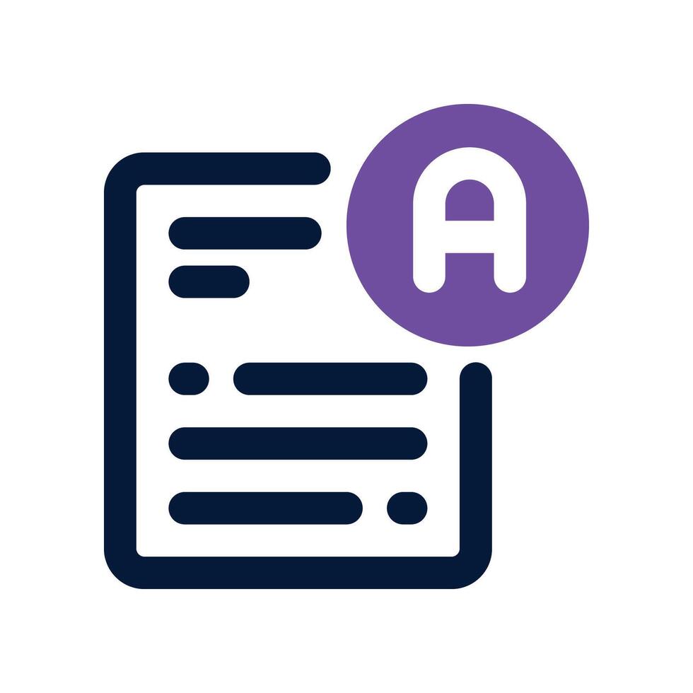 exam icon. dual tone icon for your website, mobile, presentation, and logo design. vector