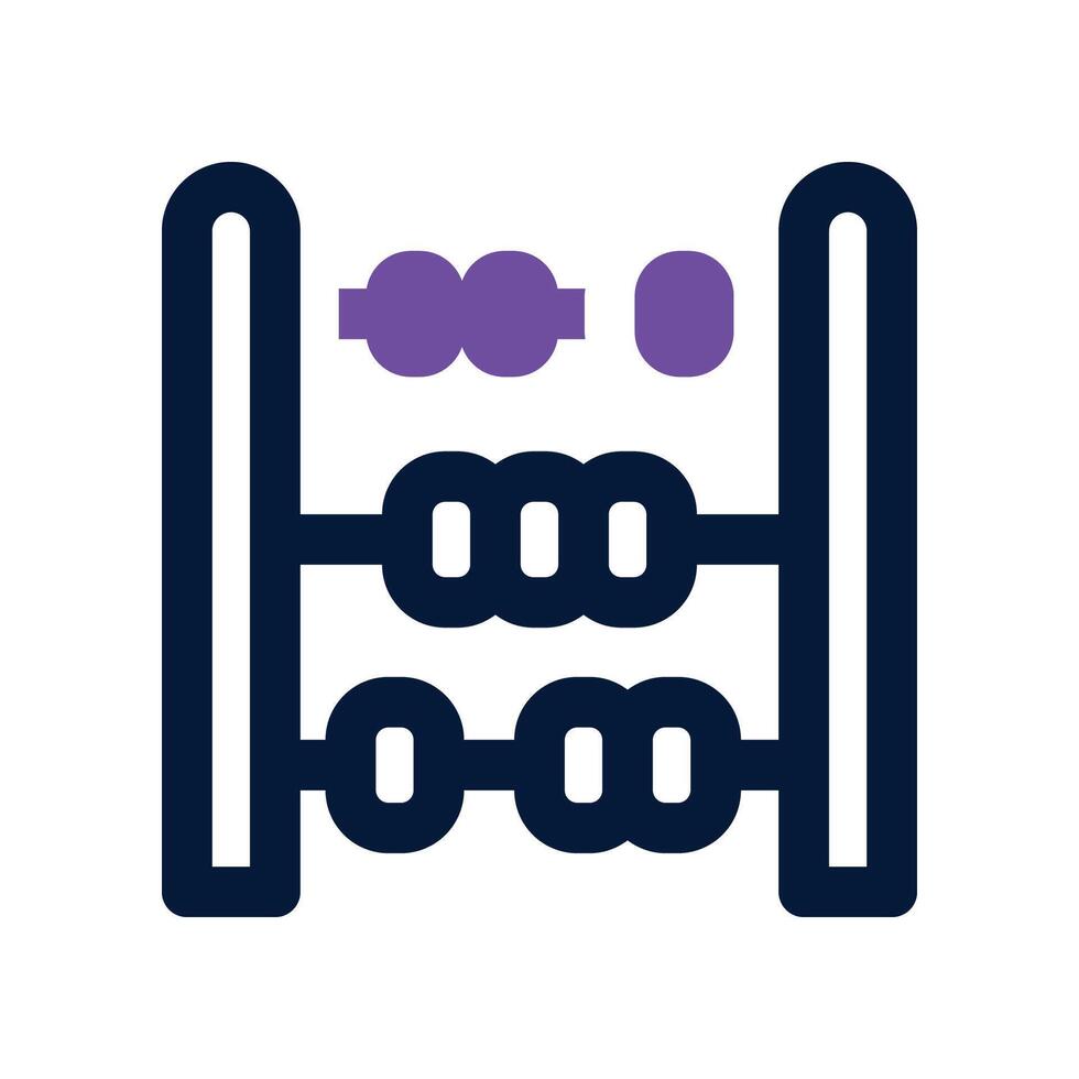 abacus icon. dual tone icon for your website, mobile, presentation, and logo design. vector