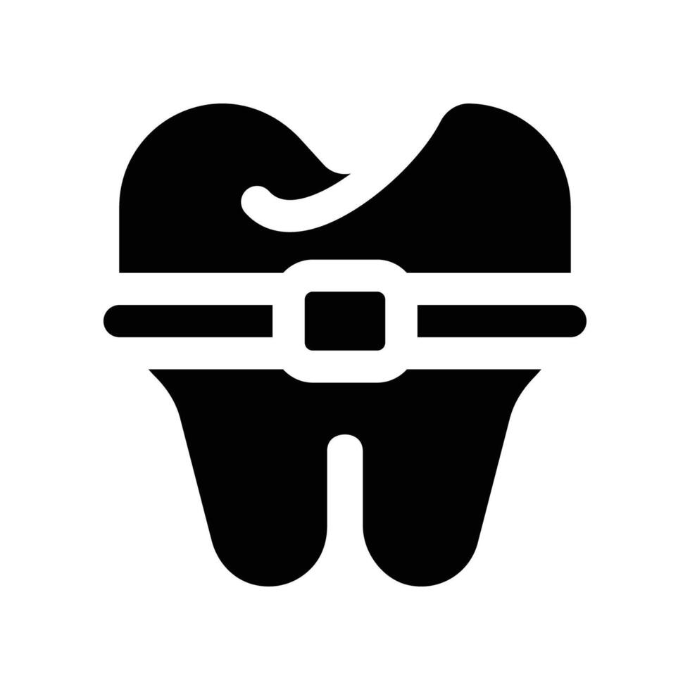 braces icon. glyph icon for your website, mobile, presentation, and logo design. vector