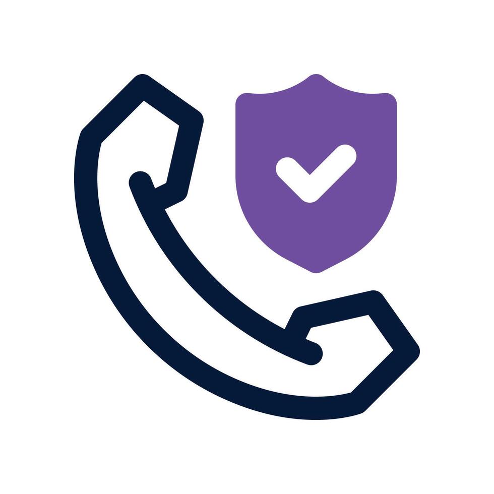 phone call icon. dual tone icon for your website, mobile, presentation, and logo design. vector