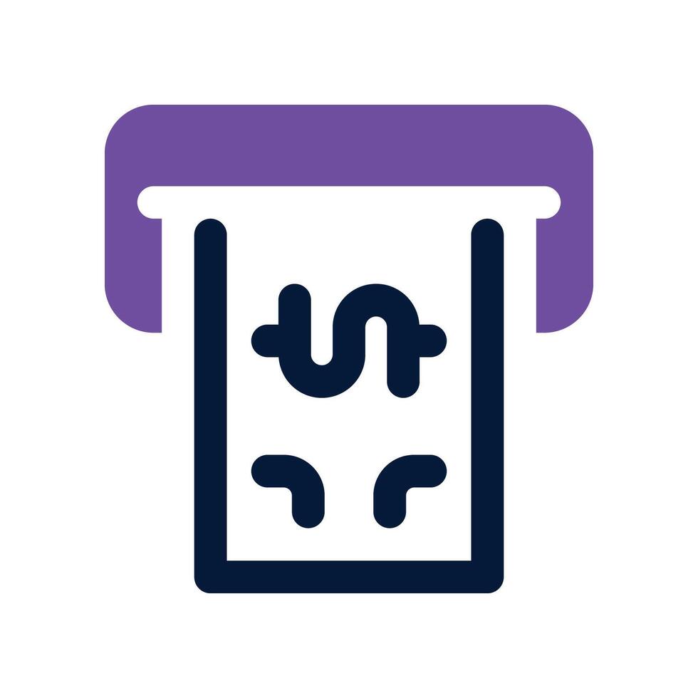 atm icon. dual tone icon for your website, mobile, presentation, and logo design. vector