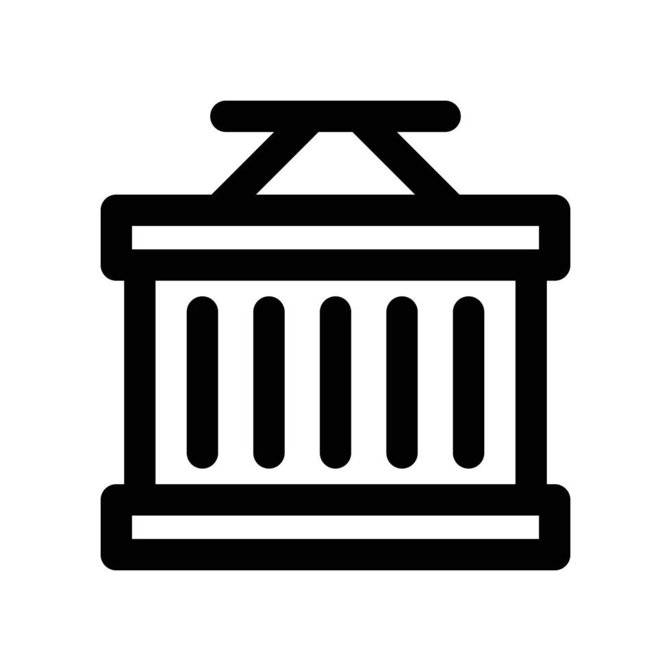 container icon. line icon for your website, mobile, presentation, and logo design. vector