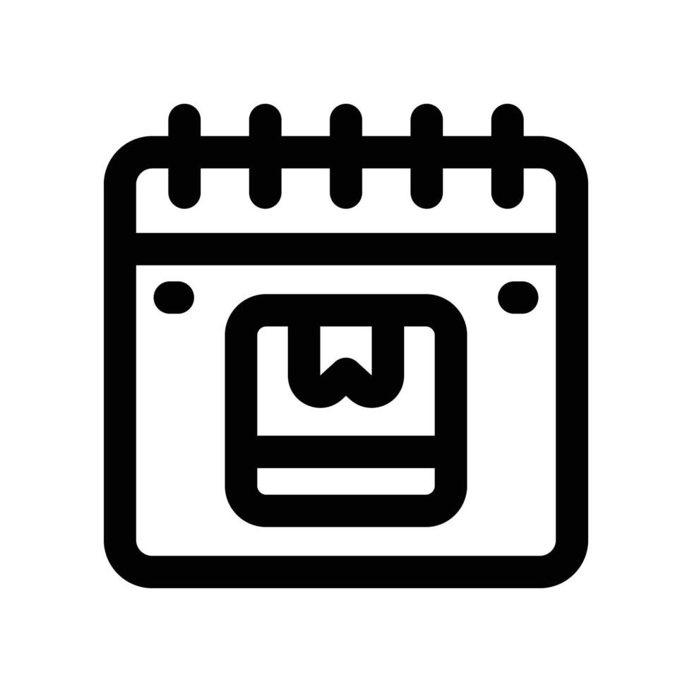 calendar icon. line icon for your website, mobile, presentation, and logo design. vector
