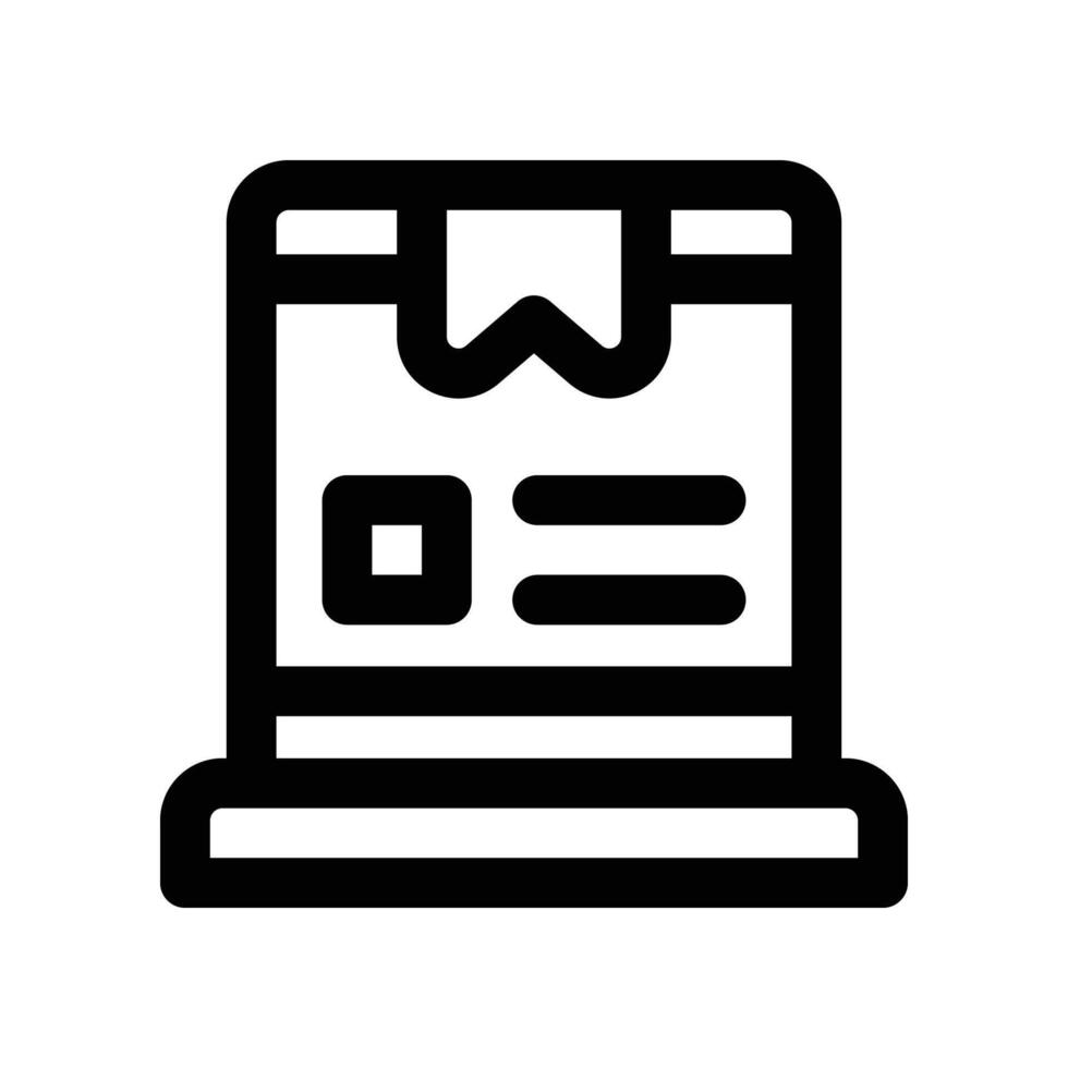 package icon. line icon for your website, mobile, presentation, and logo design. vector