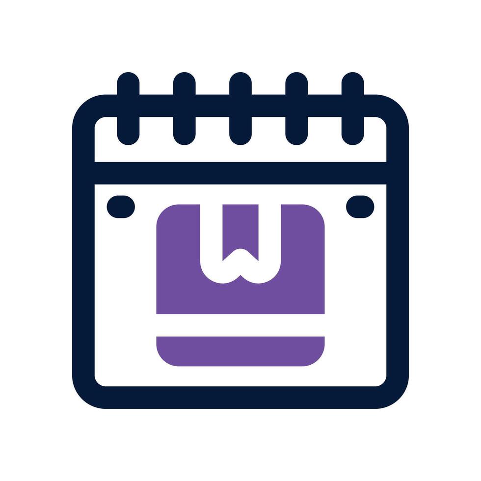 calendar icon. dual tone icon for your website, mobile, presentation, and logo design. vector