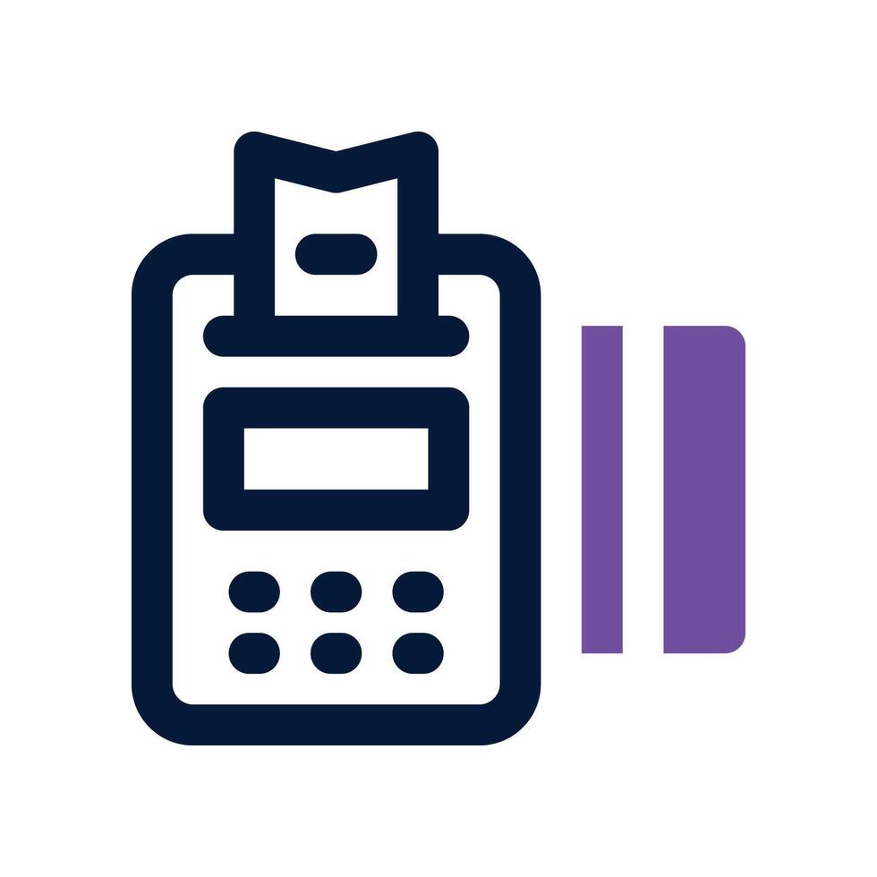 payment machine icon. dual tone icon for your website, mobile, presentation, and logo design. vector