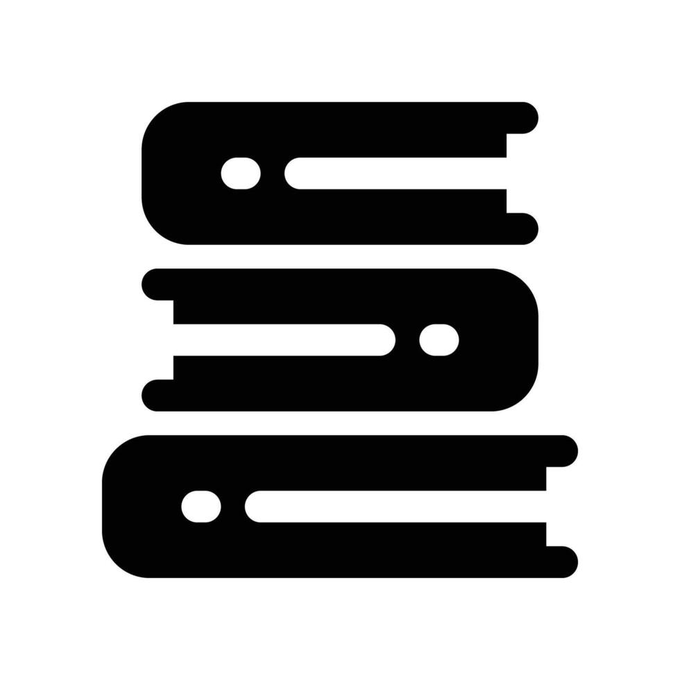 book icon. glyph icon for your website, mobile, presentation, and logo design. vector
