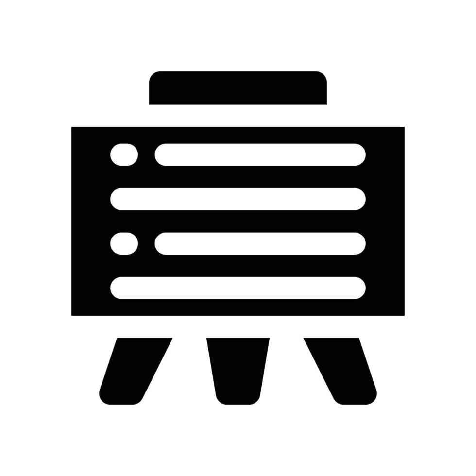 blackboard icon. glyph icon for your website, mobile, presentation, and logo design. vector