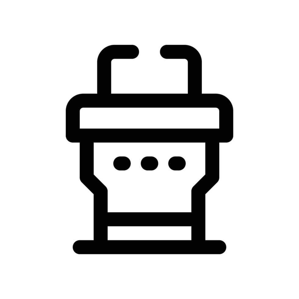 podium icon. line icon for your website, mobile, presentation, and logo design. vector