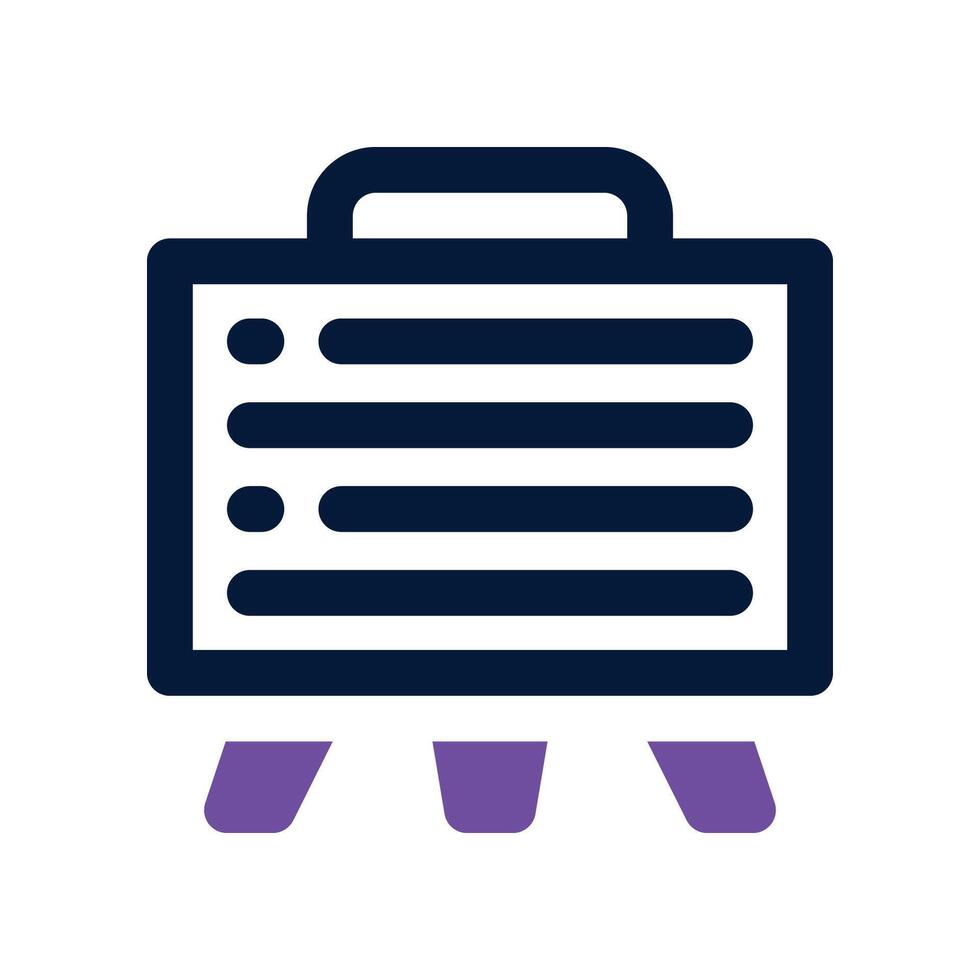 blackboard icon. dual tone icon for your website, mobile, presentation, and logo design. vector