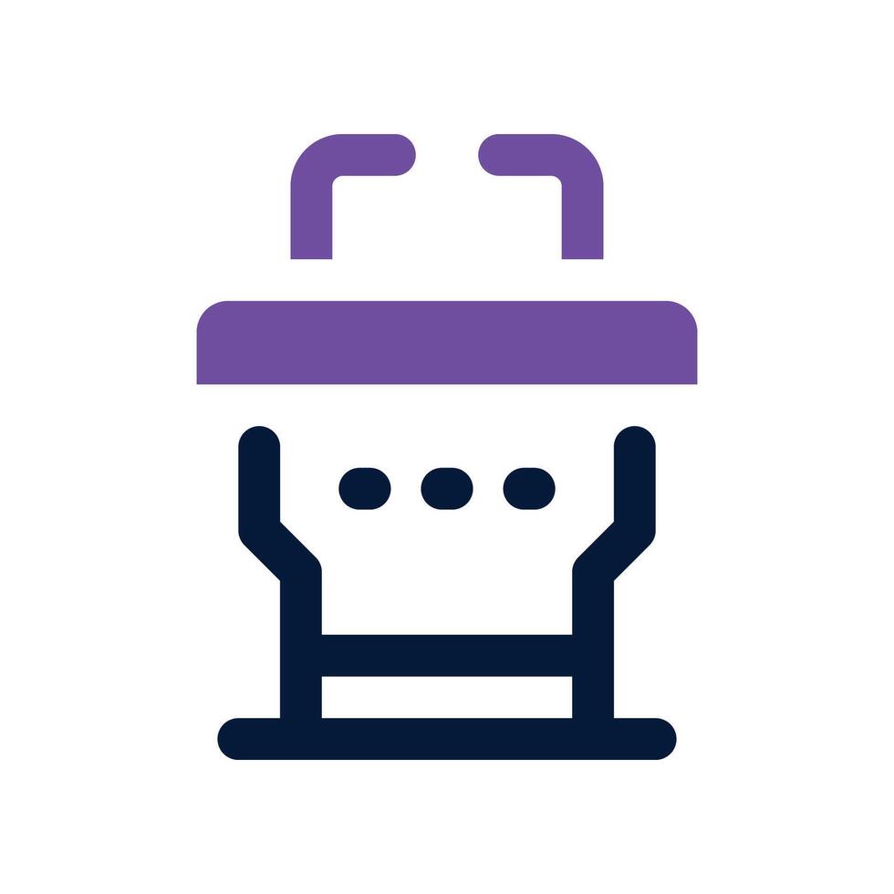 podium icon. dual tone icon for your website, mobile, presentation, and logo design. vector