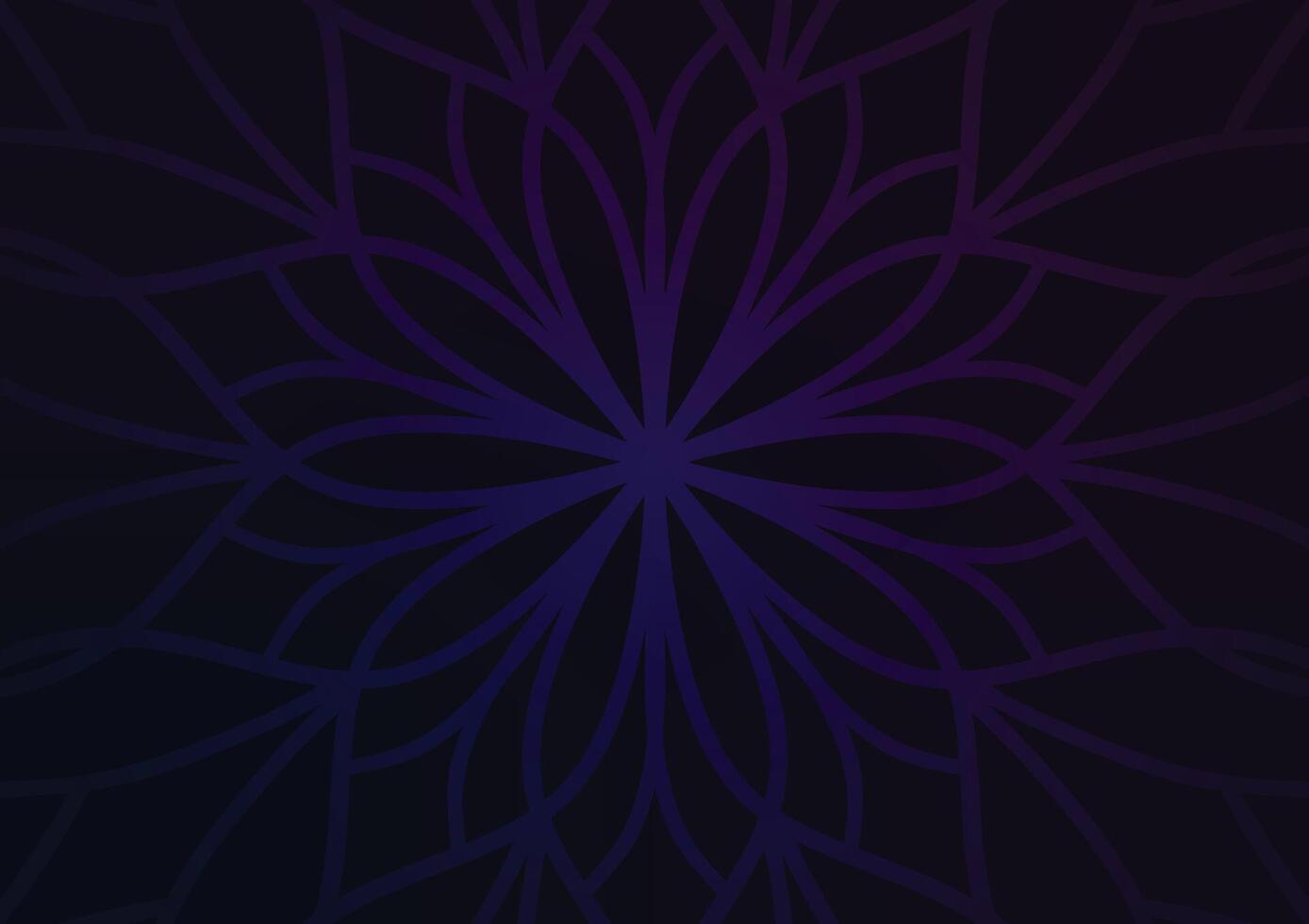 Abstract dark center line art background vector
