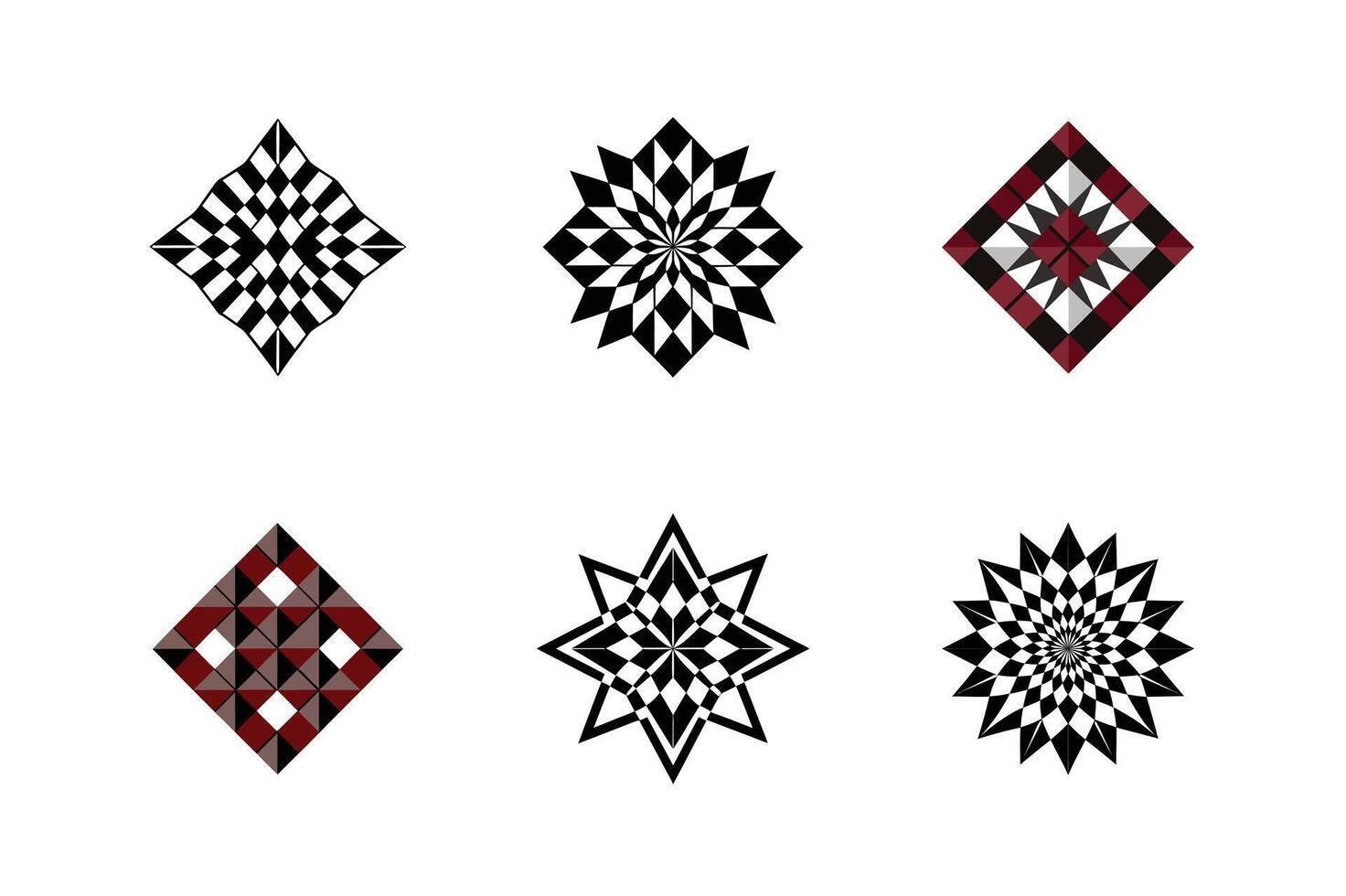 Postmodern Abstract Geometric set Elements - Bold and Trendy Glass-Effect Shapes for Futuristic Graphic Design vector