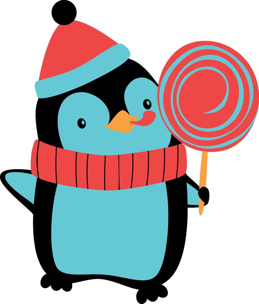 Gentoo Penguin Standing Alone on White Background vector