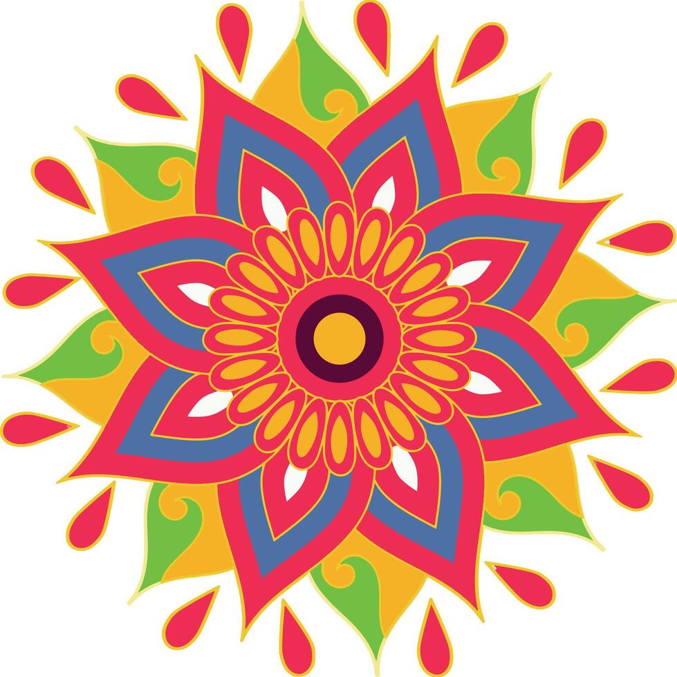 Nature s Mandalas Floral Patterns to Color vector