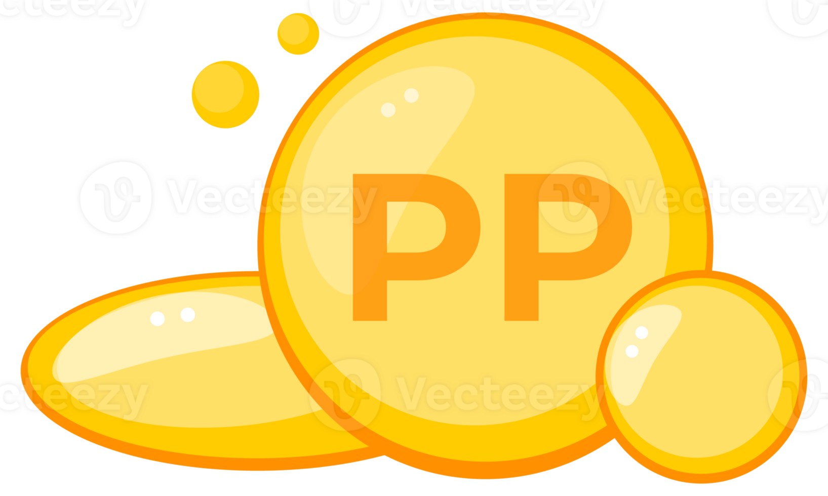 Vitamin B3 Niacin, also known as Vitamin PP capsules illustration for metabolic function and skin health png