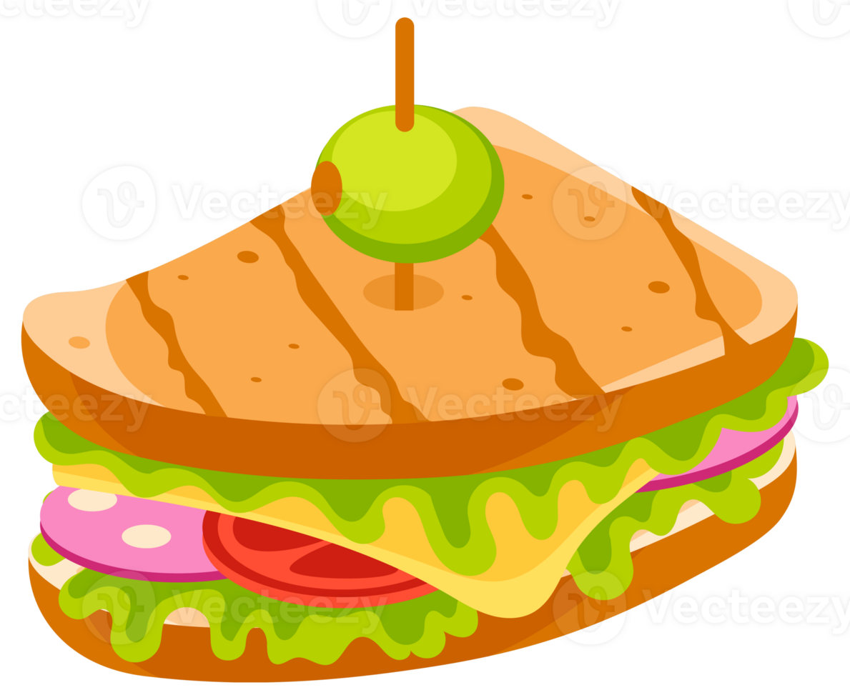 Variety of tasty sandwiches and a wrap filled with fresh ingredients, perfect for a quick and satisfying lunch png