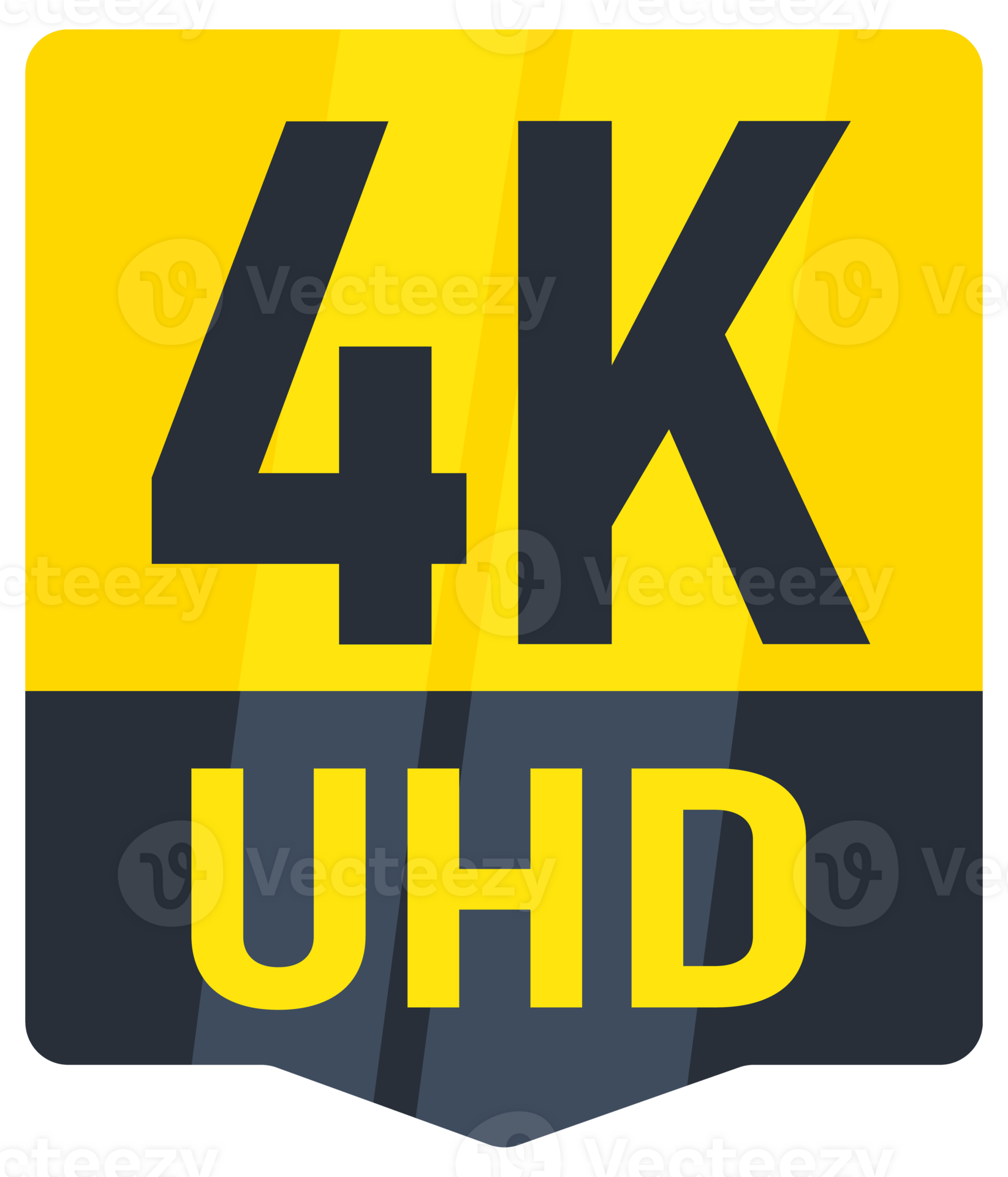 4K UHD resolution icon for web. High Definition monitor display