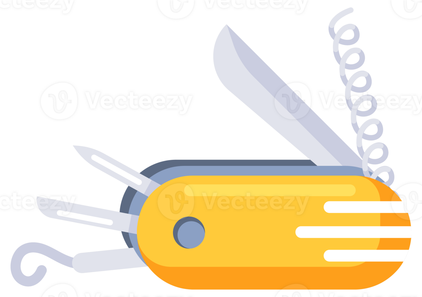 Set of multipurpose pocket knives for camping and hiking. png