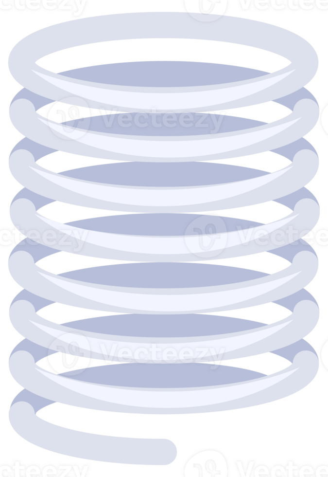 Metal spring set spiral coil flexible. Flexibly geometrical. png