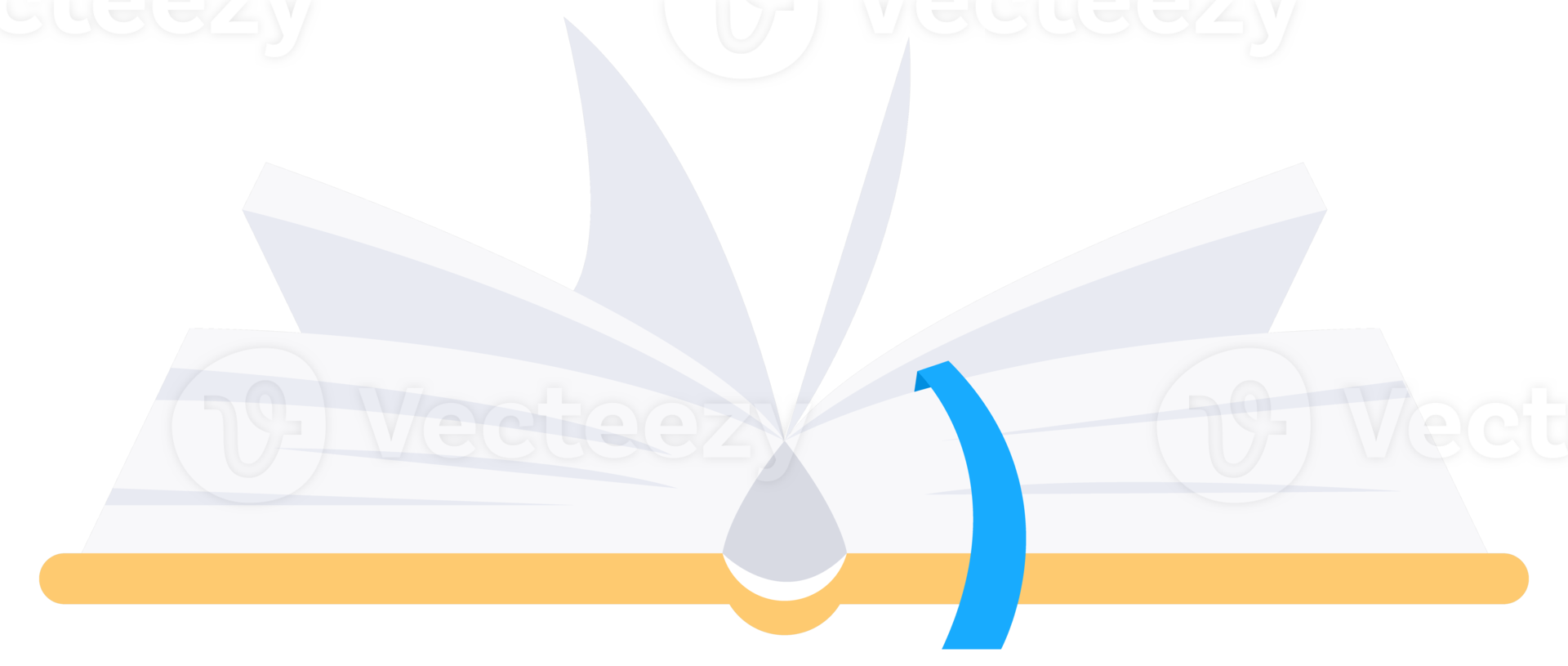 Open book in a flat style. Educational literature. Education and online class. Flipping pages png
