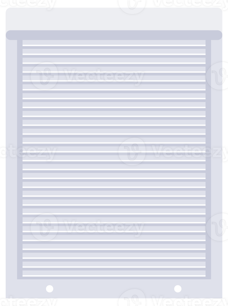 Plastic window with rolling shutter set. Glass window. illustration png
