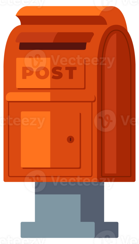 Collection of various mailboxes and postboxes, showcasing different designs and colors for receiving mail and correspondence png