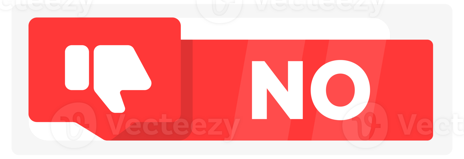 Yes no green and red label. Checklist, exam result. illustration png