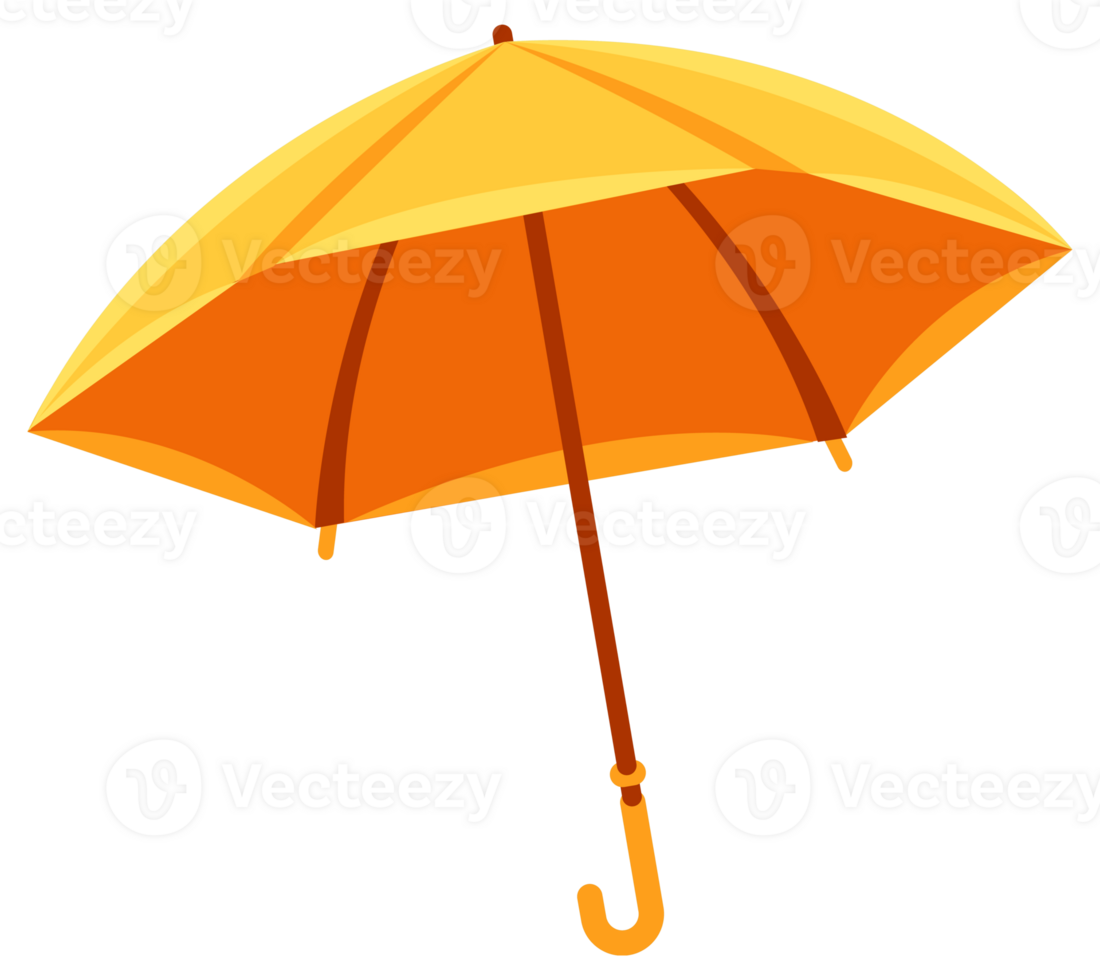 Umbrella, parasols for rain set. Rain protection open sun umbrella. png