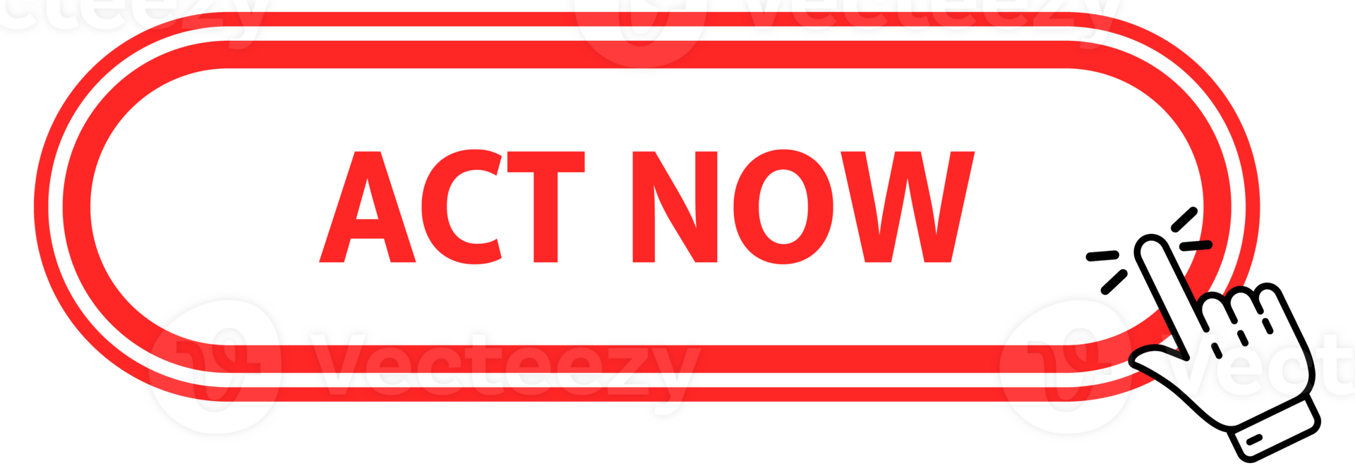 Act now Button with pointer clicking. Web button. Finger Pressing. Click to Act now Concept. illustration png