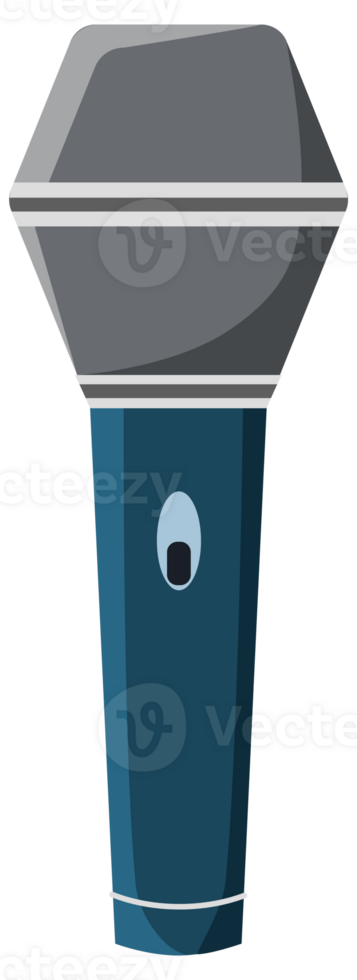 Assortment of different microphone types in a flat design style, suitable for audio equipment representation. png