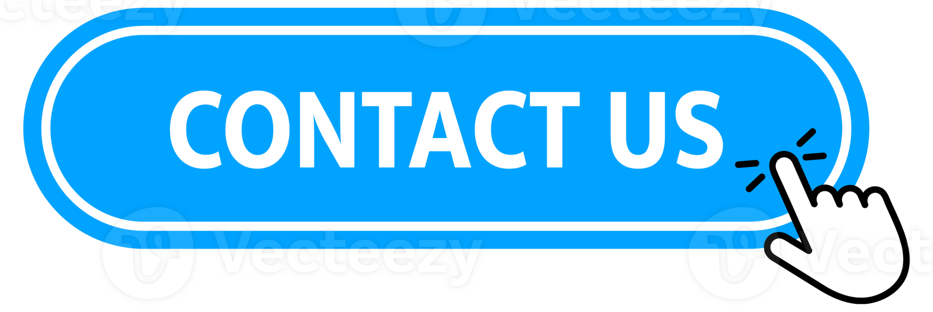 Contact us Button with pointer clicking. Web button. Finger Pressing. Click to Contact us Concept. illustration png