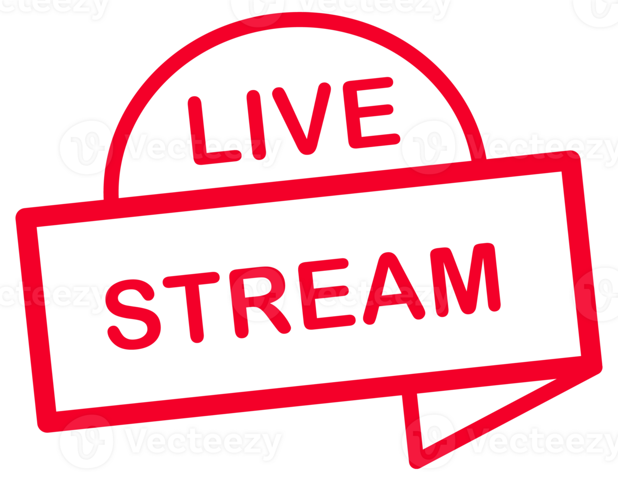 Live stream logo, icon Collection. Live online broadcasting, streaming. Social media png