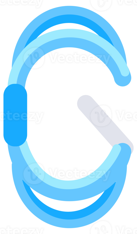 Set of nine colorful climbing carabiners is shown, each with a different locking mechanism png