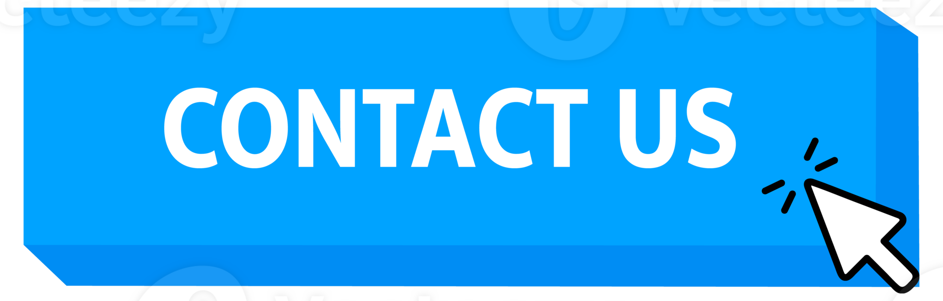 Contact us Button with pointer clicking. Web button. Finger Pressing. Click to Contact us Concept. illustration png
