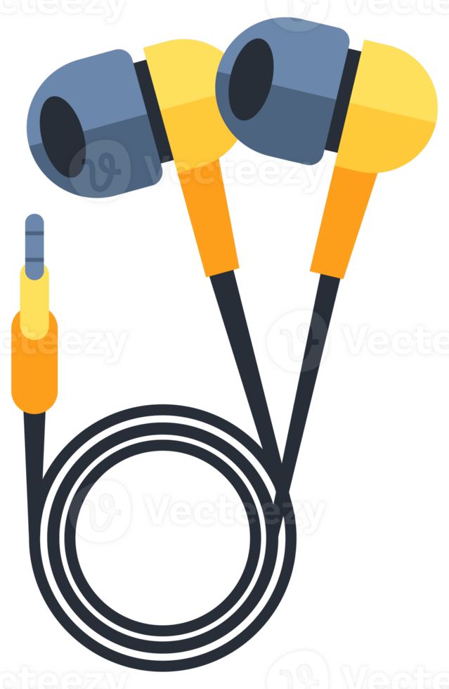 Set of Headphones. Wireless headphones accessories for music hearing. Audio Equipment for Music Listening png